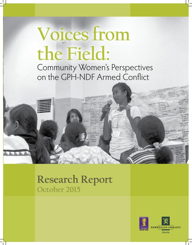 Voices from the Field Community Women’s Perspectives on the GPH-NDF Armed Conflict Research Report