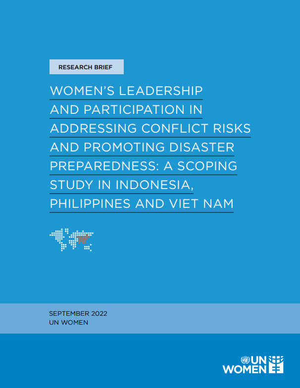 women's leadership and participation in addressing conflict risks and promoting disaster preparedness